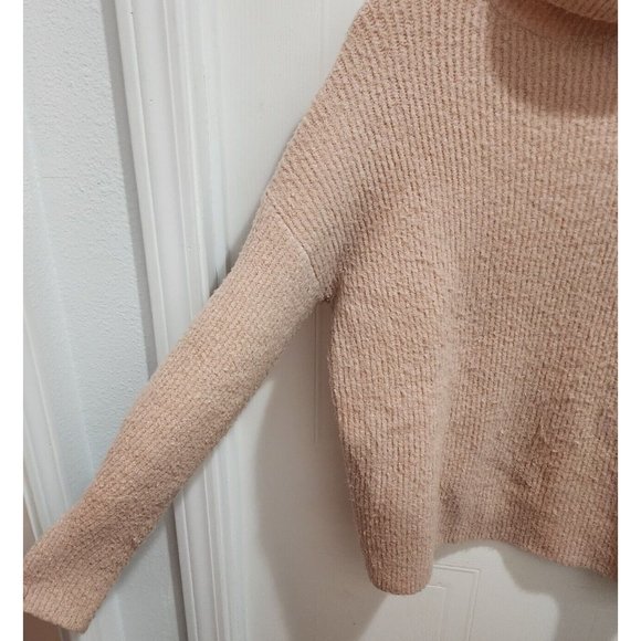 French Connection Women's Long Sleeve Sweater Roll Neck Camel Color Jumper Sz M - Picture 3 of 8